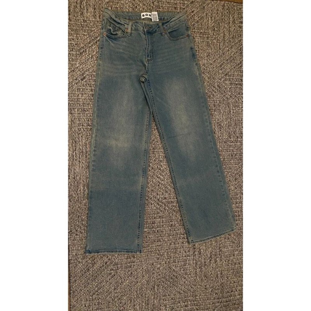 S.O.N.G. | Light Blue Mid-Rise Straight Leg Jeans | Size 3/26